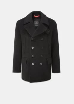 Discount Gloverall Tartan Churchill Peacoat Black Stewart