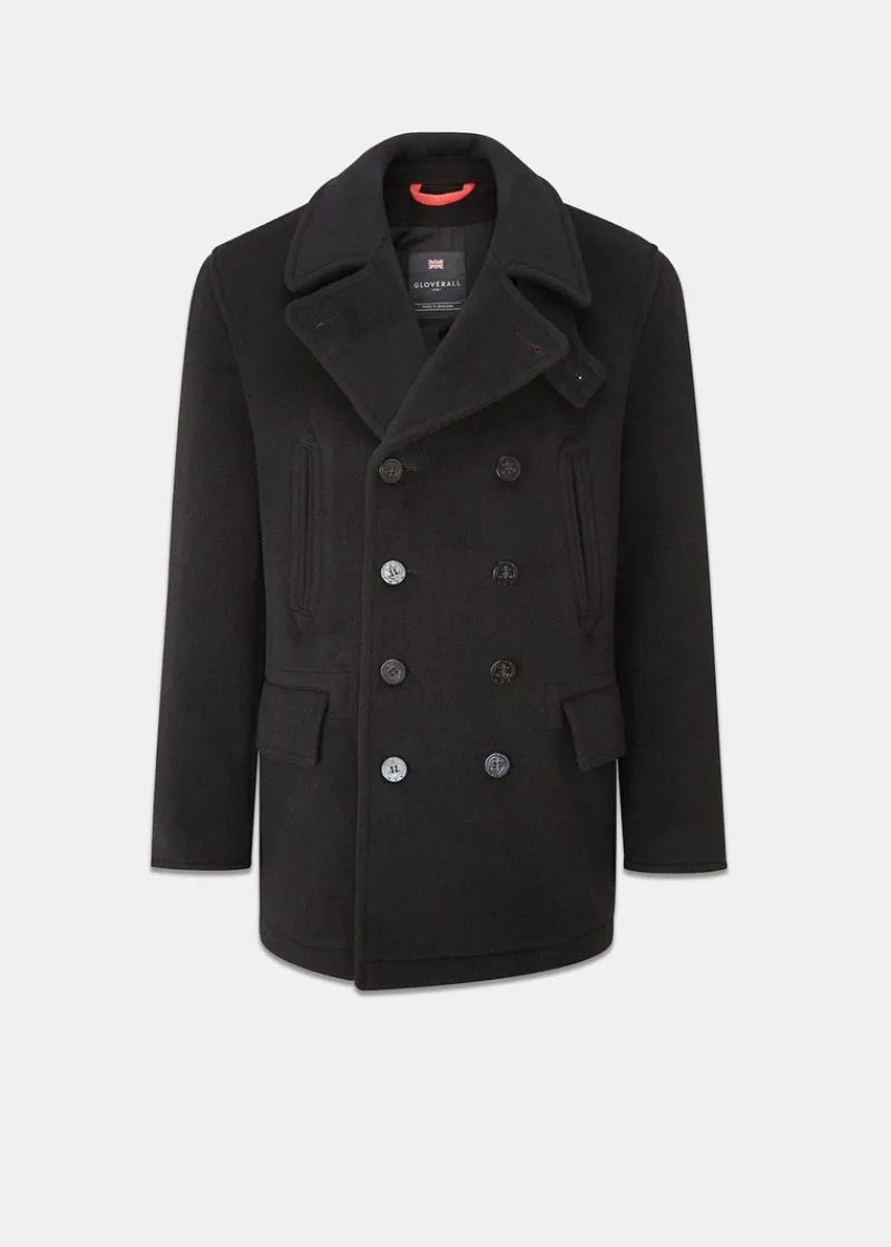 Discount Gloverall Tartan Churchill Peacoat Black Stewart