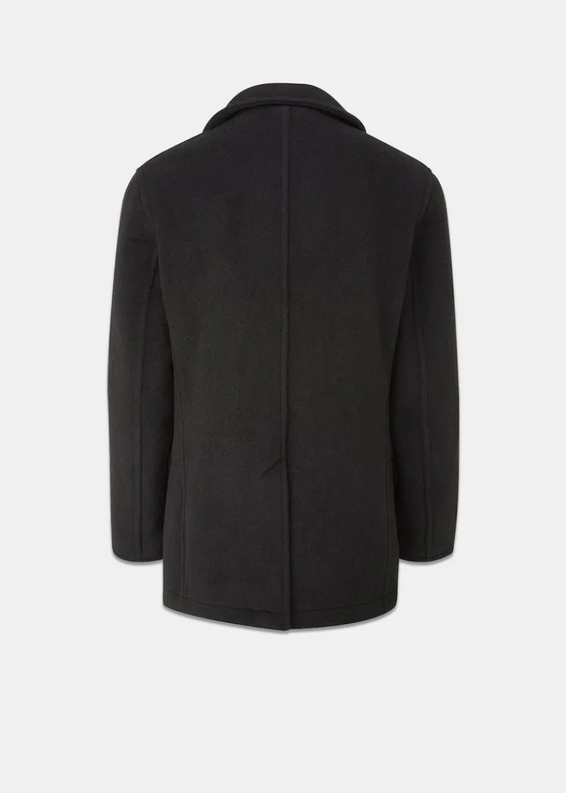 Discount Gloverall Tartan Churchill Peacoat Black Stewart