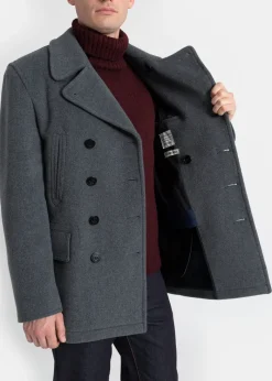 Hot Gloverall Tartan Churchill Peacoat Grey Black Watch