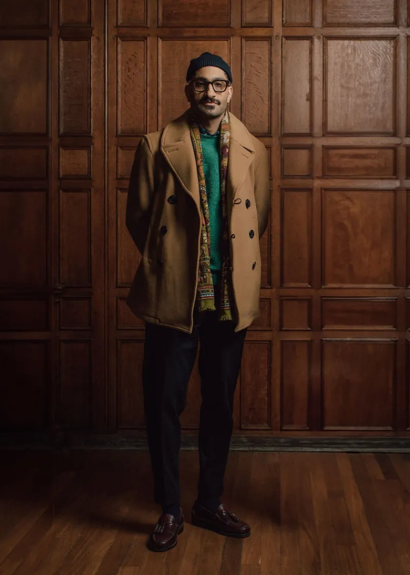 Clearance Gloverall Tennyson Peacoat Camel
