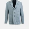 Sale Gloverall Textured Worker Blazer Light Blue