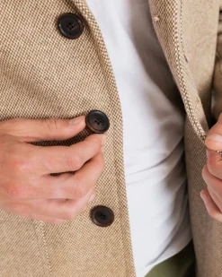 New Gloverall Textured Worker Blazer Tan