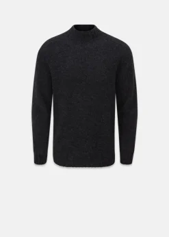 Sale Gloverall Windsor Lambswool Jumper Charcoal