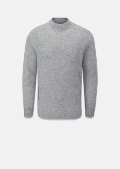 Fashion Gloverall Windsor Lambswool Jumper Light Grey