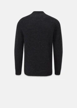 Sale Gloverall Windsor Lambswool Jumper Charcoal