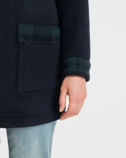 Outlet Gloverall Women's George Jacket Navy Black Watch