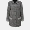 Sale Gloverall Women's George Jacket Prince of Wales Silver
