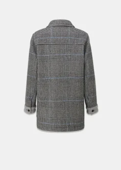 Sale Gloverall Women's George Jacket Prince of Wales Silver