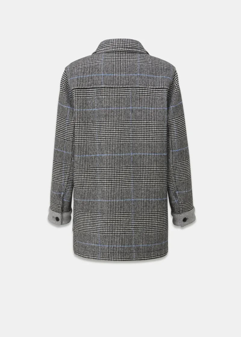 Sale Gloverall Women's George Jacket Prince of Wales Silver