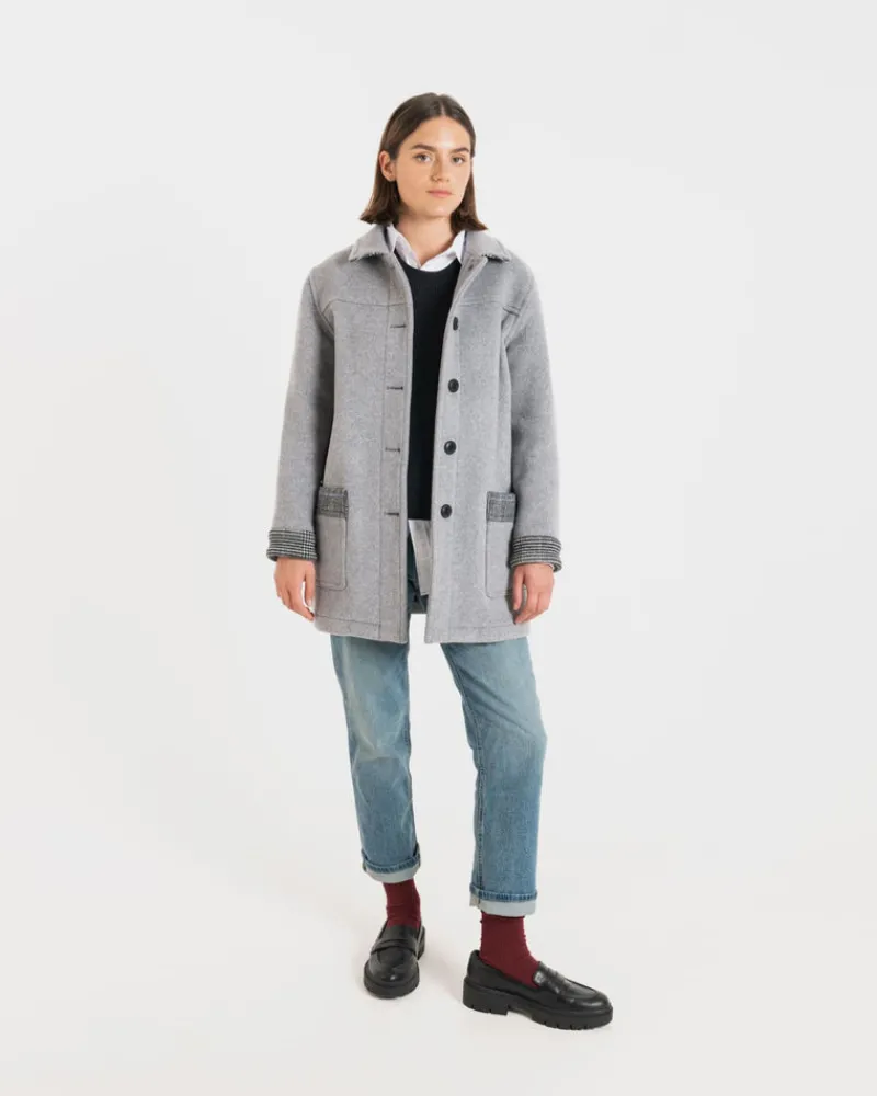 Best Gloverall Women's George Jacket Silver Prince of Wales