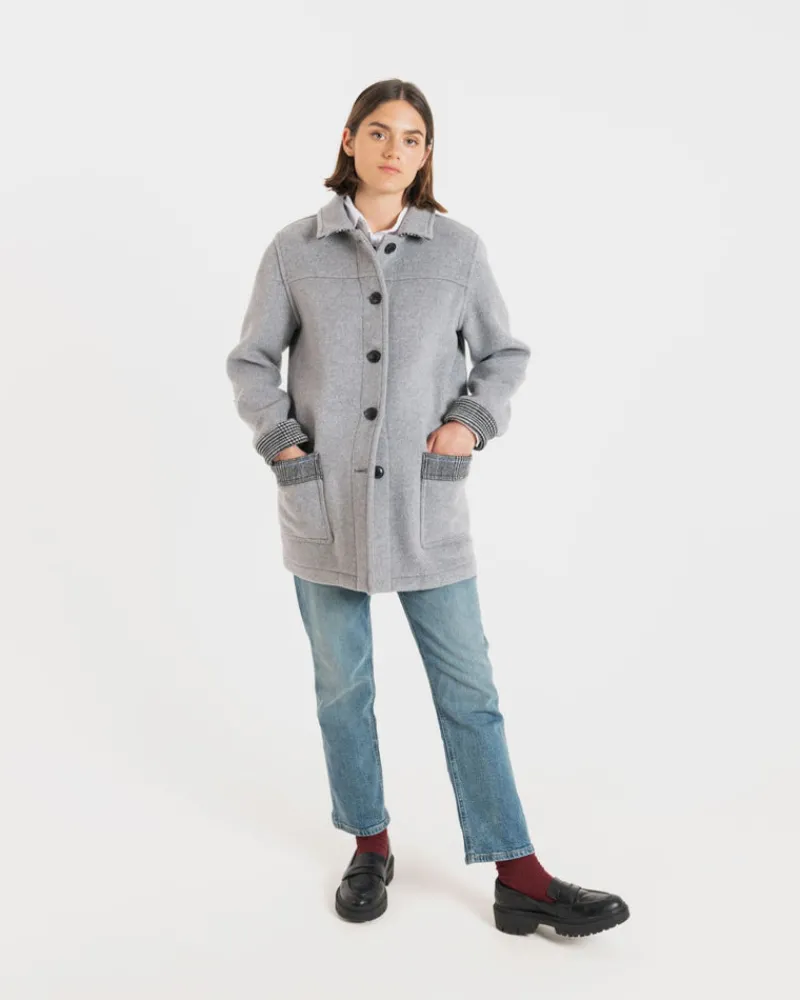 Best Gloverall Women's George Jacket Silver Prince of Wales