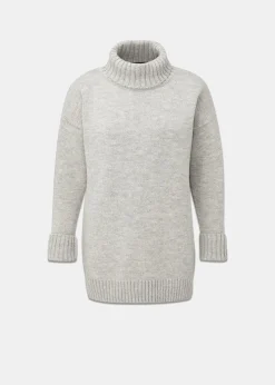 Discount Gloverall Women's Submariner Jumper Light Grey